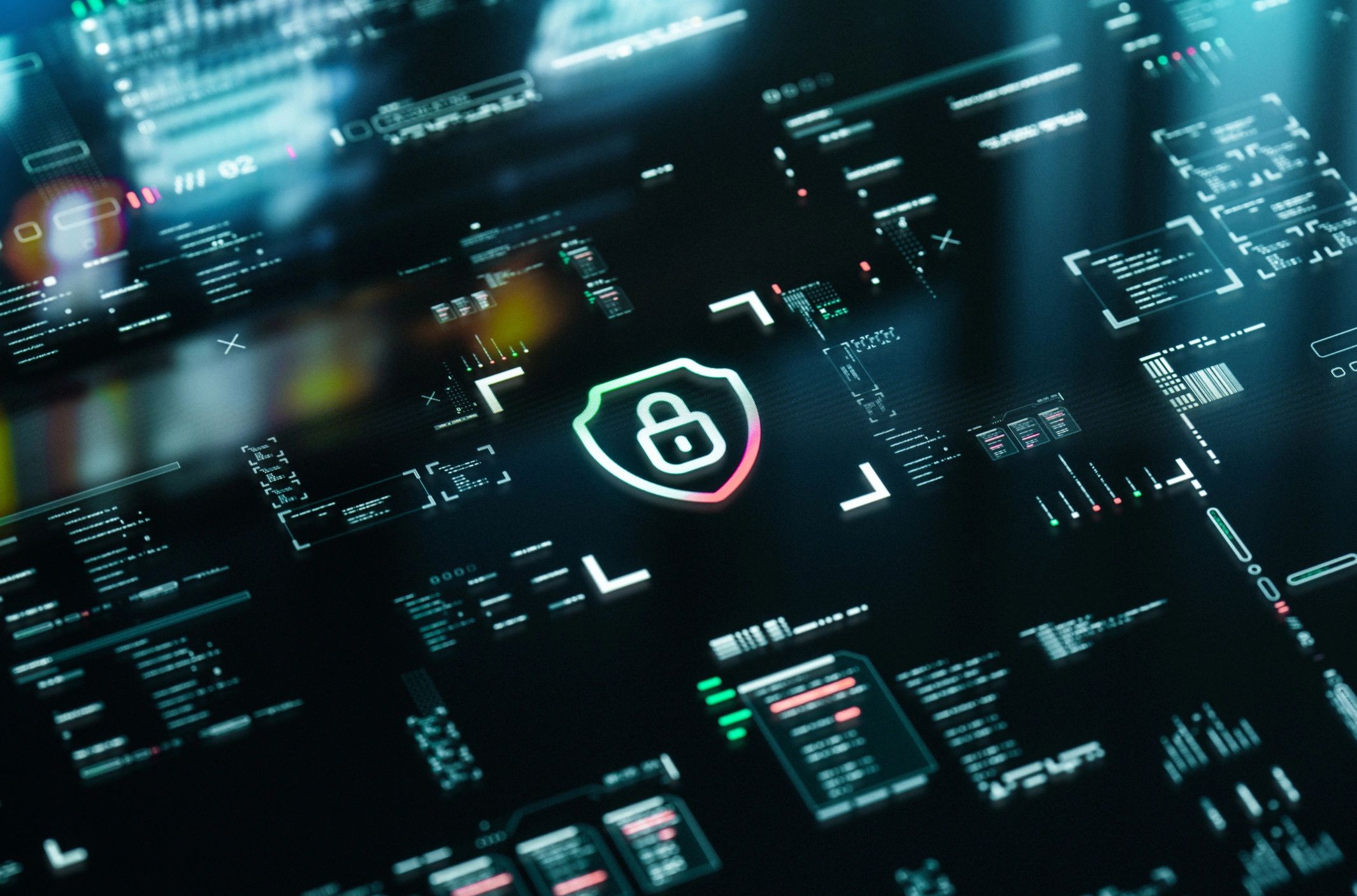 cybersecurity digital transformation network abstract
